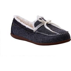 Waco Spenco girl's Grey Hearth Faux Furr Birch Slip Resistant Shoes Size 6